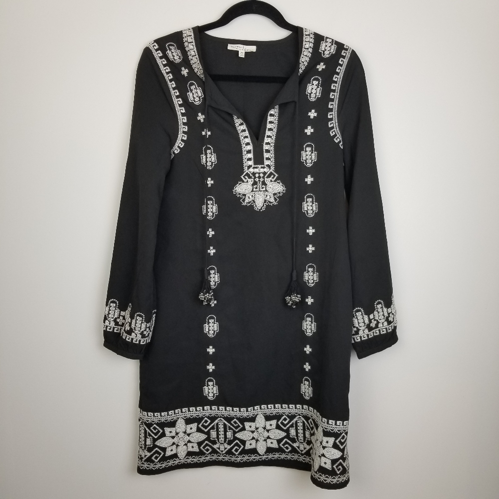 Moon and Meadow embroidered tunic dress